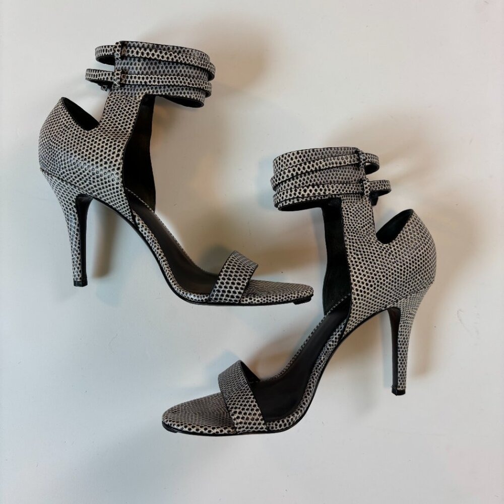 Alexander‎ Wang Heels Ankle Strap Python Embossed… - image 2